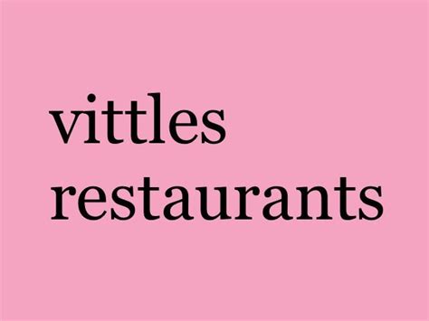 Introducing Vittles Restaurants - Vittles