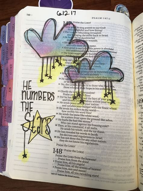 He Numbers the Stars Bible Illustration