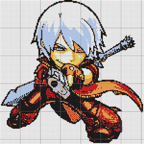 Pixel-art from dmc3 chibi Dante