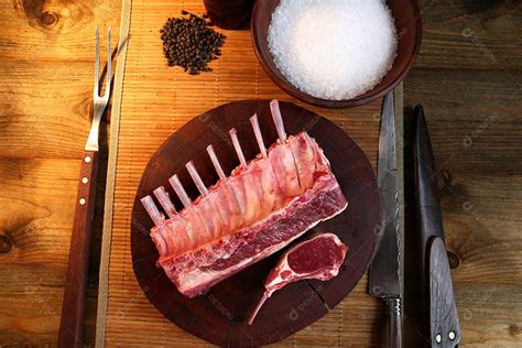 Foto Assado De Tira Bife Grelhado Na Grelha Osso Carne Na Parte Da