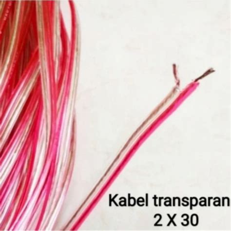 Jual Kabel Listrik Audio Transparan Serabut X Harga Per Meter