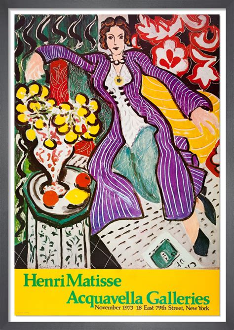 Woman In A Purple Robe Rare Poster By Henri Matisse King McGaw