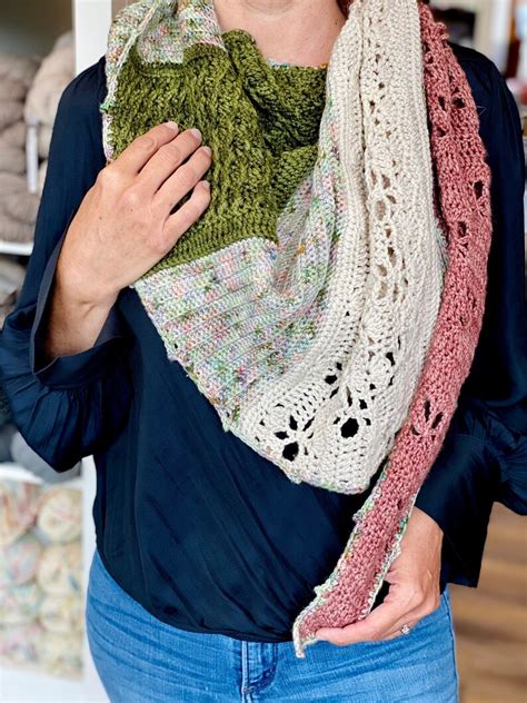 Modern Crochet Shawl Pattern Road Trip Shawl Etsy