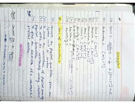 Solution Units And Dimensions Physics Class Neet Jee Studypool