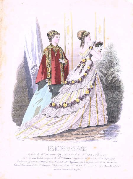 Old Rags Fashion Plate Date Missing Late 1860s France