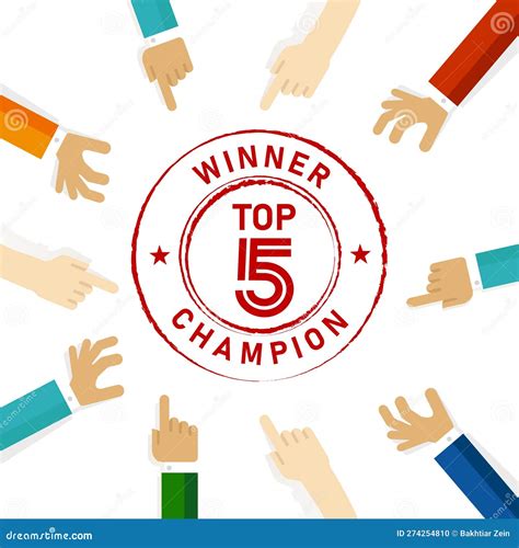 Top 5 Five Champion Winner People Focus Their Attention To The Seal