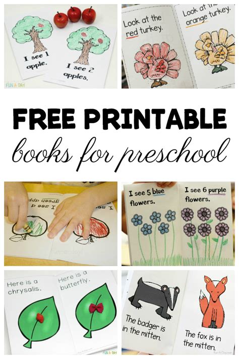 Printable Books For Preschool And Kindergarten