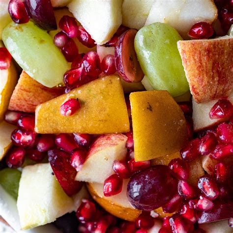 Fall Fruit Salad With Pears A Red Spatula