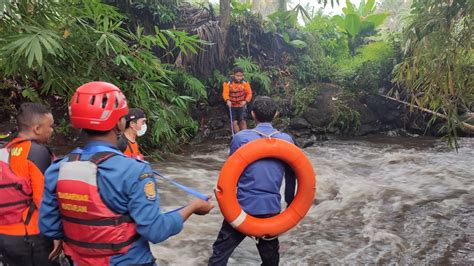 Sungai Meluap Bocah Asal Kalijaga Lotim Diduga Hanyut Di Sungai