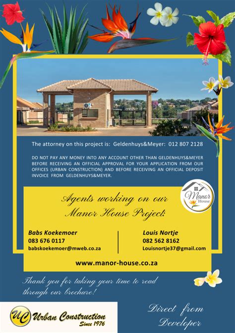 Manor House Retirement Homes Pretoria Life Style Units For 50 Plussers