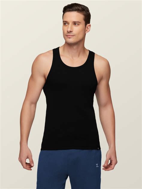 Plain Intellieaze Super Combed Cotton Nova Gym Vest For Men At Rs