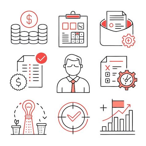 Premium Vector Set Of Line Icons Related To Accounting Outline Icon