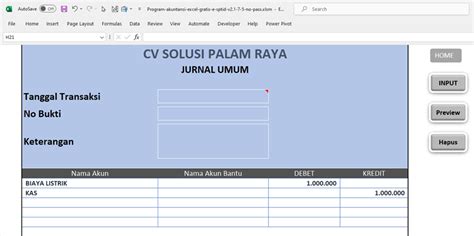 Pelaporan Keuangan Dengan Aplikasi Laporan Keuangan Excel Solusi