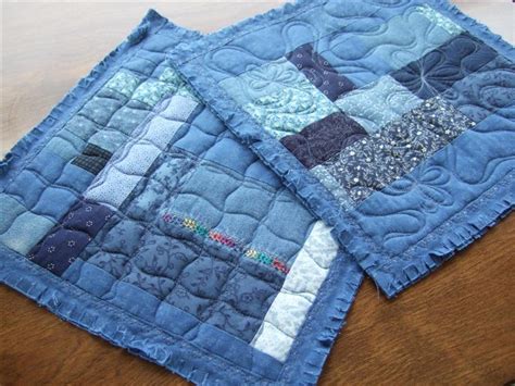 Crafty Sewing Quilting Hodgepodge Patchwork Tuesday Hot Pad Blues