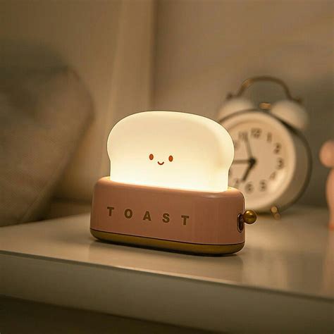 Cute Toast Bedside Light Rechargeable Pre Order