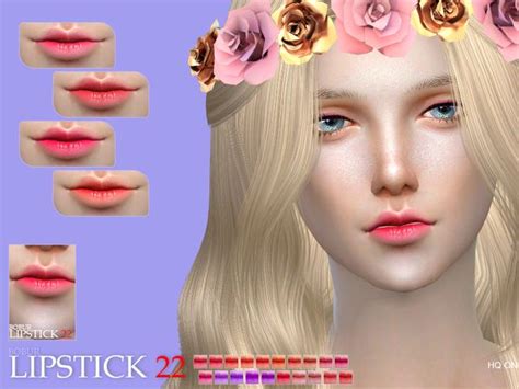 Bobur3 S Bobur Lipstick 22 Makeup Cc Sims 4 Cc Makeup Korean Lipstick