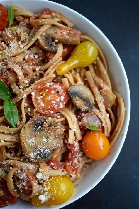 Spicy Creamy Tomato Basil Pasta The Nutritionist Reviews