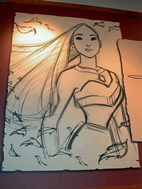 Pocahontas Pencil Drawing Disney Princess Drawings Drawings Images