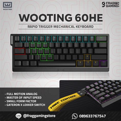 Jual Wooting 60he Rapid Trigger Mechanical Keyboard Jakarta Utara