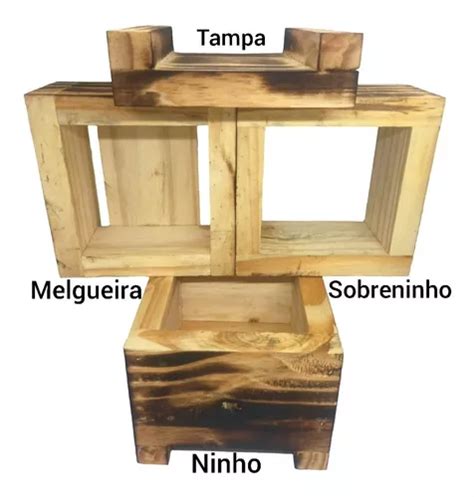 Caixa De Abelha Jatai Inpa Atrativo Ml Pega Abelhas R Em