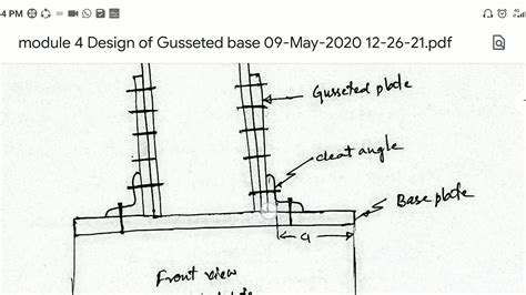 Design Steps Of Gusseted Base Youtube