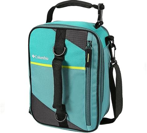 Columbia Grid Line Expandable Insulated Lunch Pack Teal