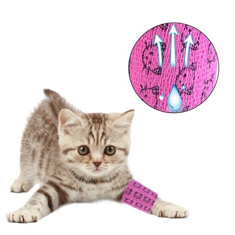 Pet Bandage Self Adhesive Bandage Dog Wound Wrap Band for Cats Dogs Horses - Walmart.com ...