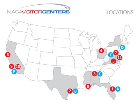 Map Of Nasa Facilities