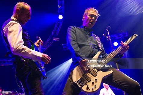 Francis Rossie And John Rhino Edwards Of Status Quo Perform At The News Photo Getty Images