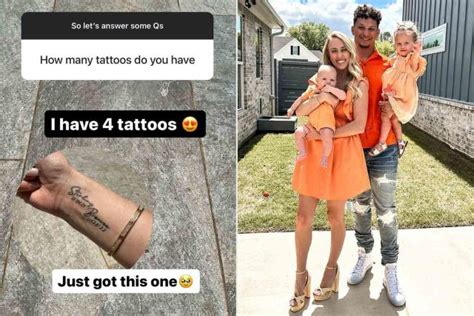 Brittany Mahomes Shows Off Newest Tattoo, Dedicated to Son Bronze and ...