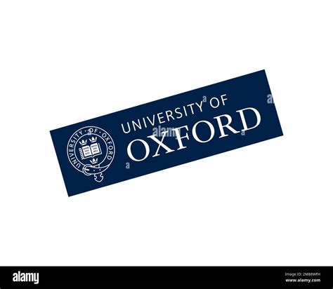 University Of Oxford Rotated Logo White Background Stock Photo Alamy