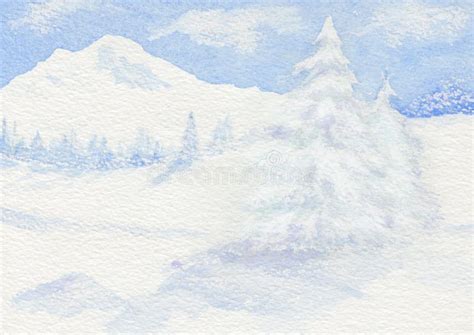 Winter Scene in the Mountains. Stock Illustration - Illustration of outdoors, holiday: 62627169