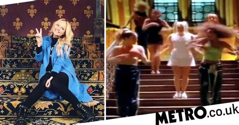 Emma Bunton Dances On Iconic Spice Girls Wannabe Stairs 23 Years Later