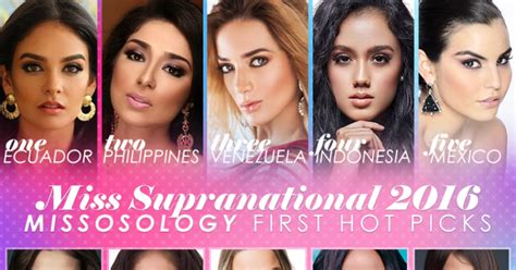 Miss Supranational 2016 First Hot Picks Missosology