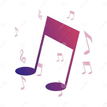 Music Notes Melody Symbol Background Stock Illustration - Illustration ...