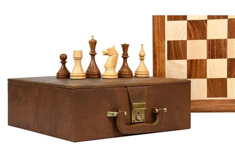 Repro 1961 Soviet Championship Baku Pieces In Sheesham Boxwood 4