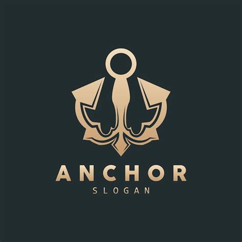 Premium Vector Anchor Logo Ocean Ship Vector Simple Minimalist Design