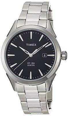 TIMEX NEW Chesapeake 40mm Silver Case Black Dial Silver bracelet ...