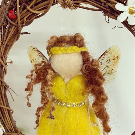 Felted Fairy Wall Decor Rustic Unique T Lovely T For Etsy