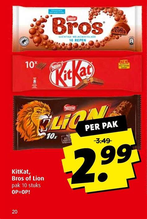 Kitkat Bros Of Lion Aanbieding Bij Boni Folders Nl