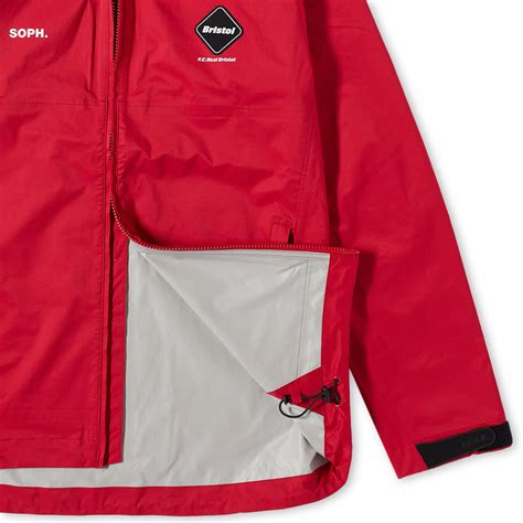 F C Real Bristol Rain Jacket Red END Europe