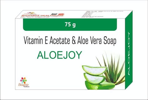 Aloejoy Natural Aloe Vera And Vitamin E Soap Packaging Type Gm At