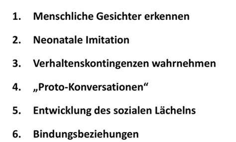 V4 Sozial kognitive Entwicklung im Säuglingsalter Karteikarten Quizlet