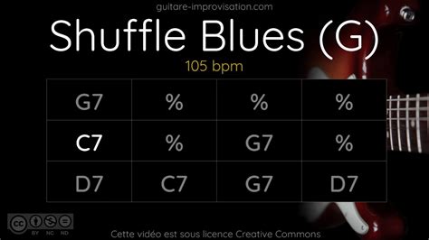 Blues Shuffle In G Backing Track Chords Chordify