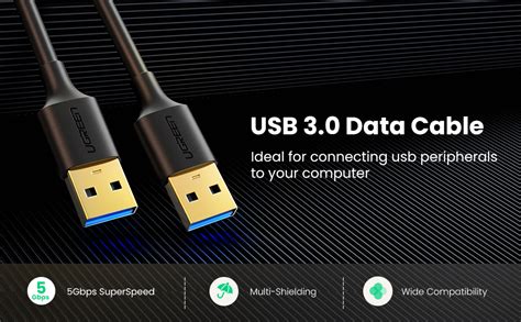 UGREEN Data Transfer Cable USB 3 0 Cable 5Gbps SuperSpeed Type A USB To