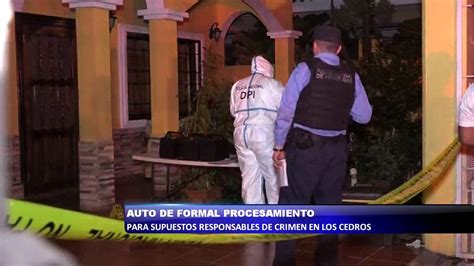 Auto De Formal Procesamiento Para Supuestos Responsables De Crimen En