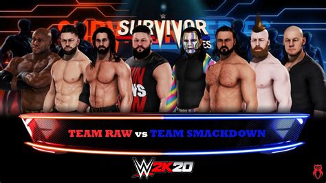 Team Raw Vs Team Smackdown Survivor Series Wwe 2k20 Youtube