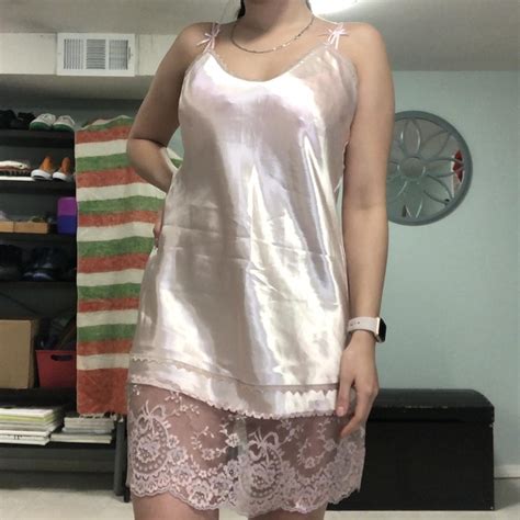 Lingerie Drop Vintage Lingerie Slip Dress Baby Depop