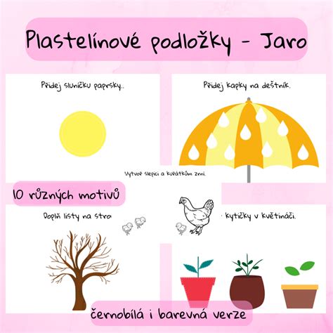 Plastelínové karty podložky JARO Inspirace nejen do školky