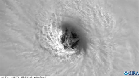 Así se ve el ojo del huracán Beryl desde el espacio video UnoTV